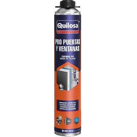 ESPUMA DE POLIURETANO EN AEROSOL. MONTAJE Y SELLADO. PUERTAS Y VENTANAS. EXPANSIÓN CONTROLADA. 750CC - QUILOSA