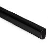 TUBO OVALADO PARA ARMARIO 30X15 MM NEGRO 3 M ACERO ( COLOR:#000000 2)