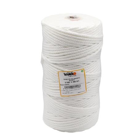 CUERDA TRENZADA NYLON 5 MM BLANCA GRANETE 200 M