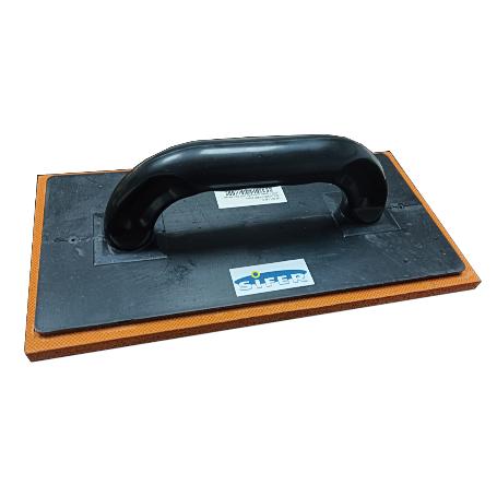 SIFER TALOCHA PLASTICO PLACA ABS NEGRA GOMA NARANJA 280X140X10 MM MLS010B-2