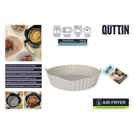 BASE SILICONA LIBRE BPA REDONDA 18 CMS PARA AIR FRYER RESISTENTE HASTA 220 GRADOS QUTTIN