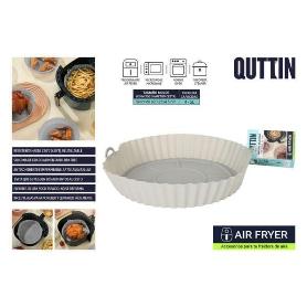 BASE SILICONA LIBRE BPA REDONDA 20 CMS PARA AIR FRYER APTO USO ALIMENTARIO QUTTIN