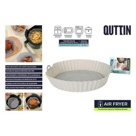 BASE SILICONA LIBRE BPA REDONDA 20 CMS PARA AIR FRYER APTO USO ALIMENTARIO QUTTIN