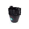 CAPAZO NEGRO RECICLADO 25 L 42 X 38 X 32.5 CM   CAJA 12 UNID.