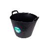 CAPAZO NEGRO RECICLADO 25 L 42 X 38 X 32.5 CM   CAJA 12 UNID.