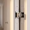 BISAGRA INVISIBLE KUBICA K6700 CROMO SATINADO  REGULACION 3D. 112X74MM.