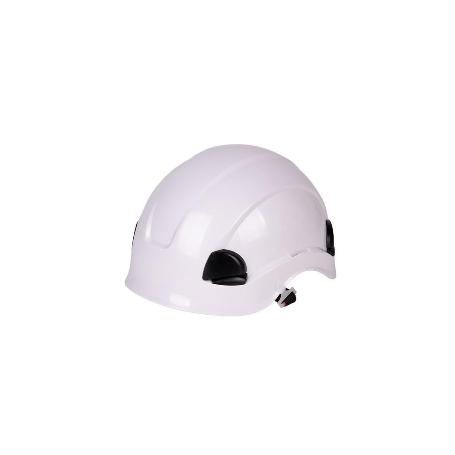CASCO INDUSTRIAL SEGURIDAD BLANCO CON REGULADOR Y BARBUQUEJO