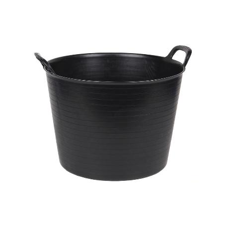 CAPAZO   NEGRO  RECICLADO  42 L   48.5 X 45 X 38 CM   CAJA 6 UNID.