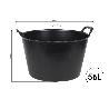 CAPAZO NEGRO RECICLADO 56 L 59,5 X 52,5 X 37 CM   CAJA 5 UNID.