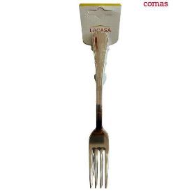 TENEDOR MESA MODELO OLYMPIA LACASA ACERO INOX 18 3771 - PAQUETE 3 UNIDADES