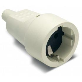 CLAVIJA GOMA HEMBRA 16A.BLANCA (REF.2104-B)