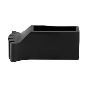 TACO CONTERA NEGRA PARA BASE TRAVESAÑO ESCALERA INDUSTRIAL DE ALUMINIO