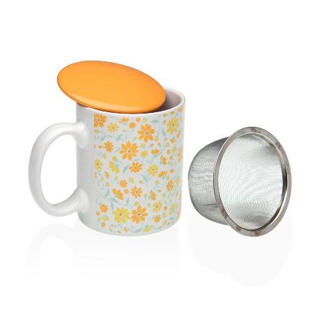 TAZA + FILTRO + TAPA INFUSION CLIVA 350 ML