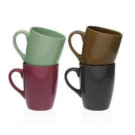 TAZAS MUG LIGNE COLORES 340 ML 4 PIEZAS