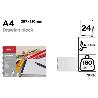 BLOCK DE DIBUJO ARTIX 24 HOJAS A4 297X210 MM 160 GR - PAQUETE 12 UNIDADES