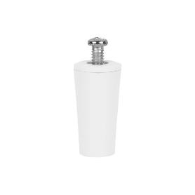 TOPE PERSIANA 40 MM BLANCO CON TORNILLO M-6 VENTA UNITARIA