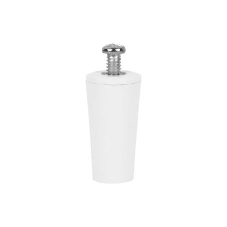 TOPE PERSIANA 40 MM BLANCO CON TORNILLO M-6 VENTA UNITARIA
