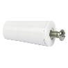 TOPE PERSIANA 40 MM BLANCO CON TORNILLO M-6 VENTA UNITARIA