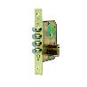 CERRADURA SEGURIDAD 4225 50 MM LATONADO 3 BULONES DESLIZANTES