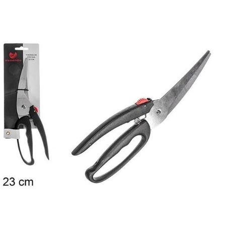 TIJERA DE COCINA MULTIUSOS APTA PARA TRINCHAR POLLO 23 CMS ALESSANDRO