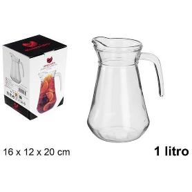 1 LTS. JARRA DE CRISTAL PARA CERVEZA O SANGRIA SIMILAR BROC ARCORO MARCA ALESSANDRO