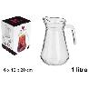 1 LTS. JARRA DE CRISTAL PARA CERVEZA O SANGRIA SIMILAR BROC ARCORO MARCA ALESSANDRO