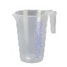 JARRA MEDIDORA TRANSPARENTE. PLÁSTICO RÍGIDO. 2 L