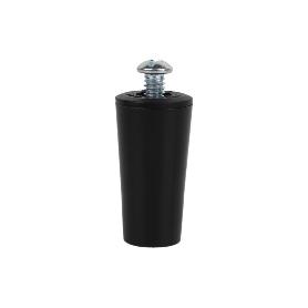 TOPE PERSIANA 40 MM NEGRO CON TORNILLO M-6 VENTA UNITARIA