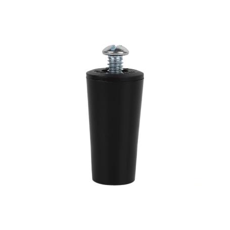 TOPE PERSIANA 40 MM NEGRO CON TORNILLO M-6 VENTA UNITARIA
