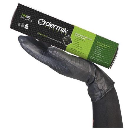 GUANTE DE NITRILO NEGRO. SIN POLVO. AMBIDIESTRO. TALLA M. CAT III. 50 UNIDADES - TOMAS BODERO T/GUANTE TALLA M-8 T/