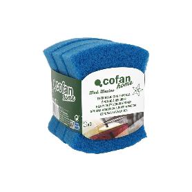 PACK DE 3 ESTROPAJOS AZULES CON ESPONJA