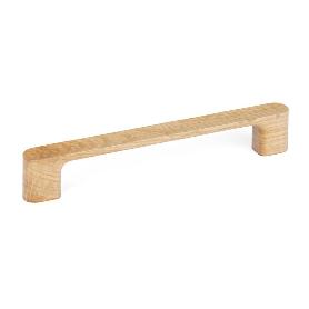 TIRADOR DE MUEBLE. MADERA MACIZA. ASA RECTA. VARIOS COLORES - VIEFE ACABADO ROBLE