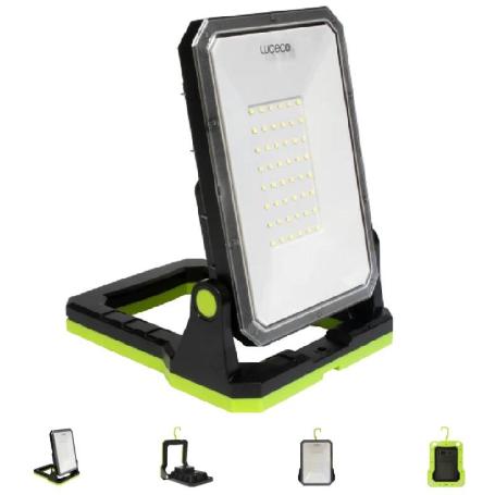 LÁMPARA PORTÁTIL LED DE TRABAJO LILM13G65-01. RECARGABLE USB-C. BASE MAGNÉTICA. ABS. 1300 LM - LUCECO
