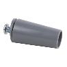 TOPE PERSIANA 40 MM GRIS CON TORNILLO M-6   CAJA 20 UNID.