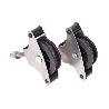 PACK 2 POLEAS PARA TENDEDERO ACERO INOXIDABLE 304  ROLDANA 4 CM