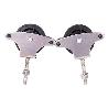 PACK 2 POLEAS PARA TENDEDERO ACERO INOXIDABLE 304  ROLDANA 4 CM