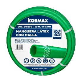 MANGUERA LATEX C/MALLA 19 MM VERDE 18 BAR