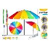 PARASOL 240 CM TUBO ALUMINIO 16 VARILLAS POLYESTER ANTI-UV