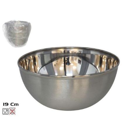 19 CMS. BOL-CUENCO ENSALADERA ACERO INOXIDABLE CON BASE ANTIDESLIZANTE MODELO MIAMI