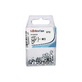 BLÍSTER DE 7 UDS. DIN-934 M-10 ZINC VENTA UNITARIA