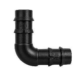 CODO SIMPLE PARA TUBERIAS GOTEO Ø 16 MM. (BOLSA 100 PIEZAS) RIEGO POR GOTEO, MICROASPERSIÓN, NEBULIZACIÓN