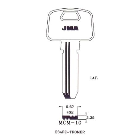 LLAVIN MCM-10 LATON SEGURIDAD