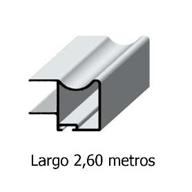 PERFIL TIRADOR ARAL ESPESOR 16 PLATA MATE 2,60 (BARRA 4)