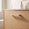 TIRADOR DE MUEBLE. MADERA MACIZA. ASA RECTA. VARIOS COLORES - VIEFE ACABADO ROBLE