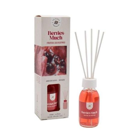 AMBIENTADOR MIKADO BASIC BERRIES MUCH 95 ML FRUTOS SILVESTRES LA CASA DE LOS AROMAS