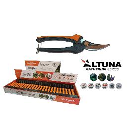 ALTUNA TIJERA PROFESIONAL 1260V DE 18 CM VENDIMIA CURVA MANGO FIBRA BIMATERIAL