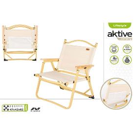 SILLA PLEGABLE ALUMINIO SABANA 47X42X62 CM