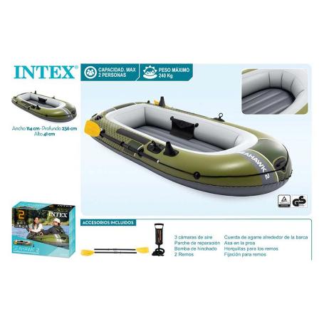 BARCA SEAHAWK + REMOS + BOMBA 236X114X41 CM