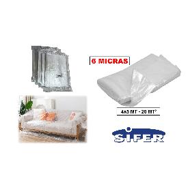 PINTOR PLASTICO DE PROTECCION DE 6 MICRAS 4X5 20 M2 PP001