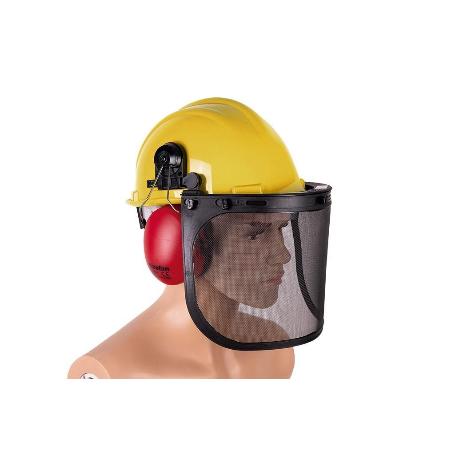 KIT DE PROTECCIÓN FORESTAL PARA DESBROZADORA Y MOTOSIERRA (CASCO AMARILLO)